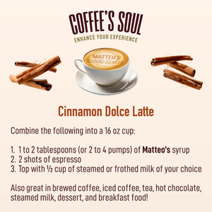 Matteo's Sugar-Free Cinnamon Dolce Coffee Syrup product highlights (2)