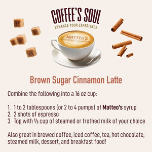 Sugar Free Coffee Syrup, Brown Sugar Cinnamon (1 case/6 bottles)