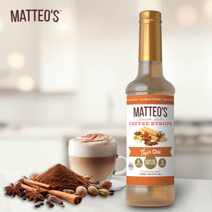 Sugar Free Coffee Syrup, Chai (1 case/6 bottles)