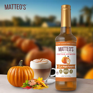 Sugar Free Coffee Syrup, Maple Pumpkin, (1 case/6 bottles)