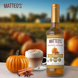 Sugar Free Coffee Syrup, Pumpkin Chai (1 case/6 bottles)