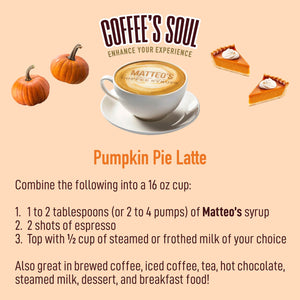 Sugar Free Coffee Syrup, Pumpkin Pie, (1 case/6 bottles)