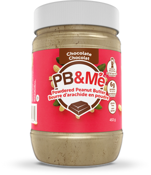 PB&Me - Powdered Peanut Butter (1 case/6 Jars) - Chocolate (1LB)