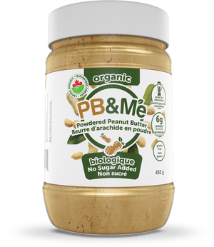 Organic Powdered Peanut Butter (1 case/6 Jars) - No Sugar Added (1LB)