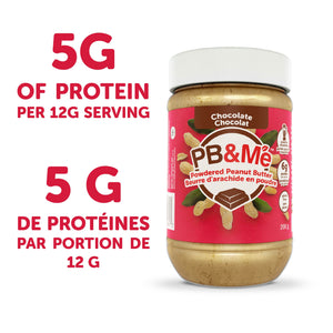 PB&Me - Powdered Peanut Butter (1 case/6 Jars) - Chocolate Hazelnut (200g)