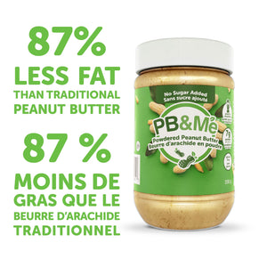 PB&Me - Powdered Peanut Butter (1 case/6 Jars) - No Sugar Added (200g)