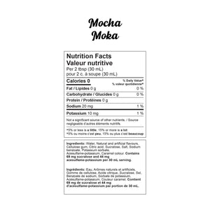 Sugar Free Coffee Syrup - Mocha (1 case/6 bottles)