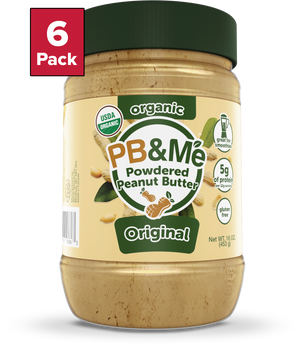 Organic Powdered Peanut Butter (1 case/6 Jars) - Original (1LB)