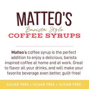 Matteo's Sugar Free Coffee Syrup, Caramel (1 case/6 bottles)