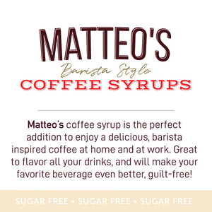 Matteo's Sugar Free Coffee Syrup, Cookie Dough (1 case/6 bottles)