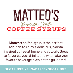 Matteo's Sugar Free Coffee Syrup, Cupcake (1 case/6 bottles)