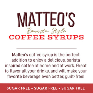 Matteo's Sugar Free Coffee Syrup, Gingerbread (1 case/6 bottles)