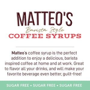 Matteo's Sugar Free Coffee Syrup, Irish Cream (1 case/6 bottles)