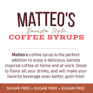 Matteo's Sugar Free Coffee Syrup, Pumpkin Cheesecake (1 case/6 bottles)