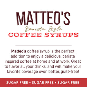 Matteo's Sugar Free Coffee Syrup, Red Velvet (1 case/6 bottles)