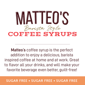 Matteo's Sugar Free Coffee Syrup, Salted Caramel (1 case/6 bottles)