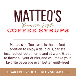 Matteo's Sugar Free Coffee Syrup, Tiramisu (1 case/6 bottles)