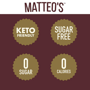 Matteo's Sugar Free Coffee Syrup, French Vanilla, (1 case/6 bottles)