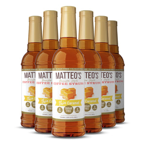 Matteo's Sugar Free Coffee Syrup, Caramel (1 case/6 bottles)