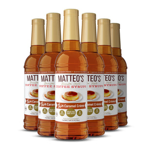 Matteo's Sugar Free Coffee Syrup, Caramel Creme (1 case/6 bottles)