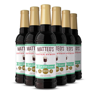Matteo's Sugar Free Coffee Syrup, Irish Cream (1 case/6 bottles)