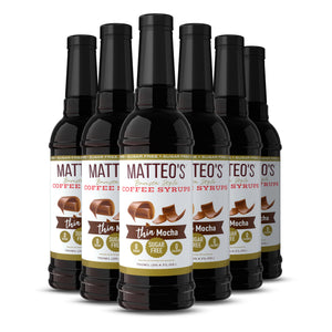 Matteo's Sugar Free Coffee Syrup, Mocha (1 case/6 bottles)