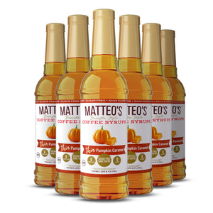 Matteo's Sugar Free Coffee Syrup, Pumpkin Caramel (1 case/6 bottles)