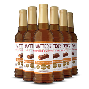 Matteo's Sugar Free Coffee Syrup, Salted Chocolate Caramel (1 case/6 bottles)