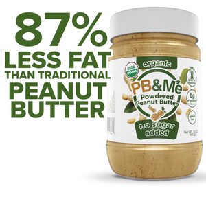 Organic Powdered Peanut Butter (1 case/6 Jars) - No Sugar Added (1LB)