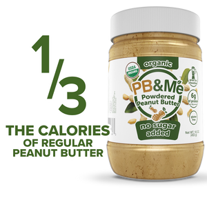 Organic Powdered Peanut Butter (1 case/6 Jars) - No Sugar Added (1LB)