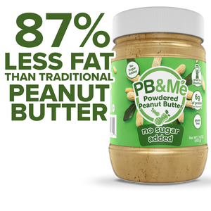 PB&Me - Powdered Peanut Butter (1 case/6 Jars) - No Sugar Added (1LB)