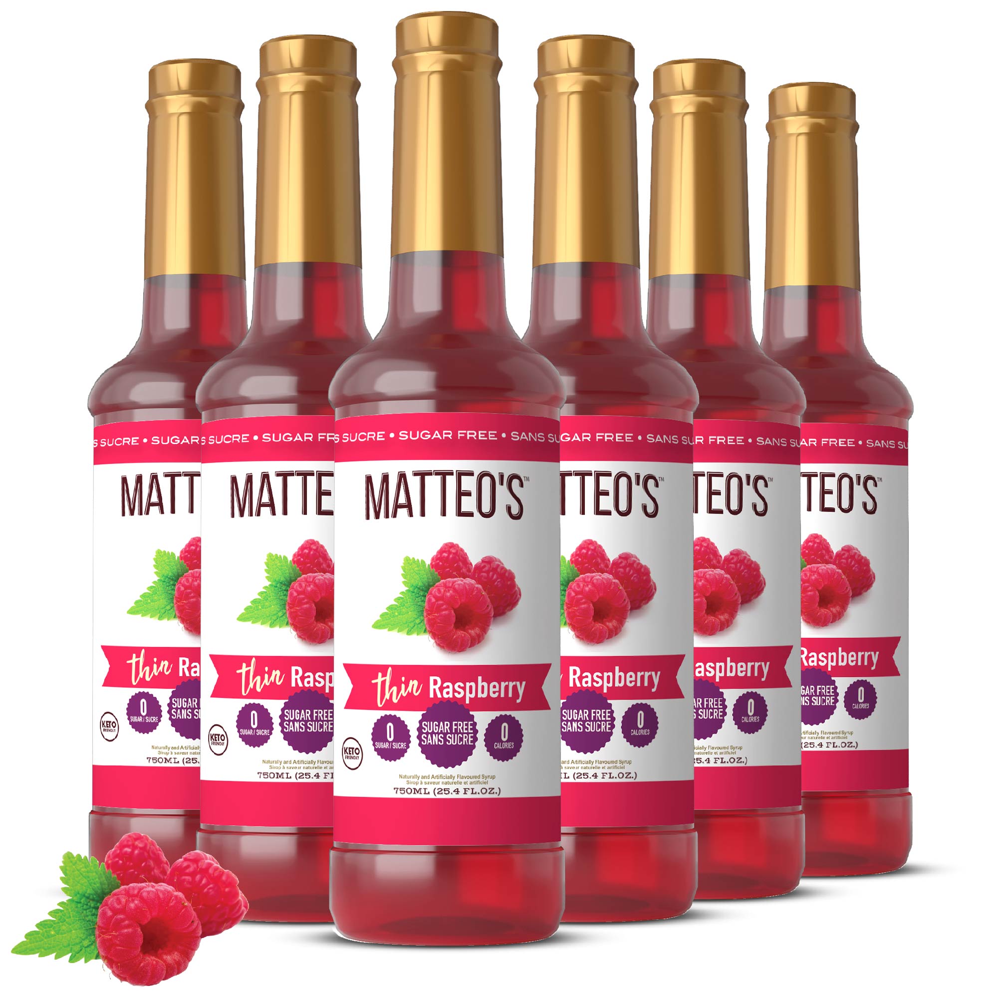 Sugar Free Mix - Raspberry (1 case/6 bottles)