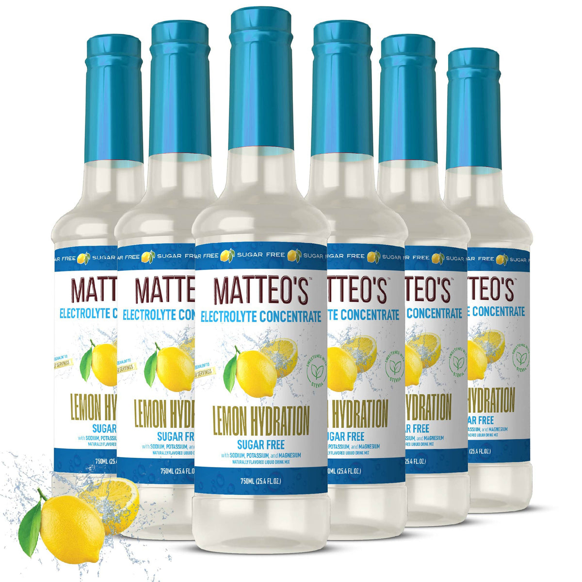 Matteo's Sugar-Free Hydration Concentrate - Lemon  (1 case/6 bottles)