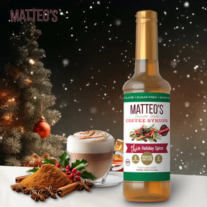 Sugar Free Coffee Syrup, Holiday Spice (1 case/6 bottles)