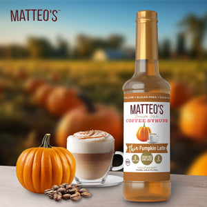 Sugar Free Coffee Syrup, Pumpkin Latte, (1 case/6 bottles)