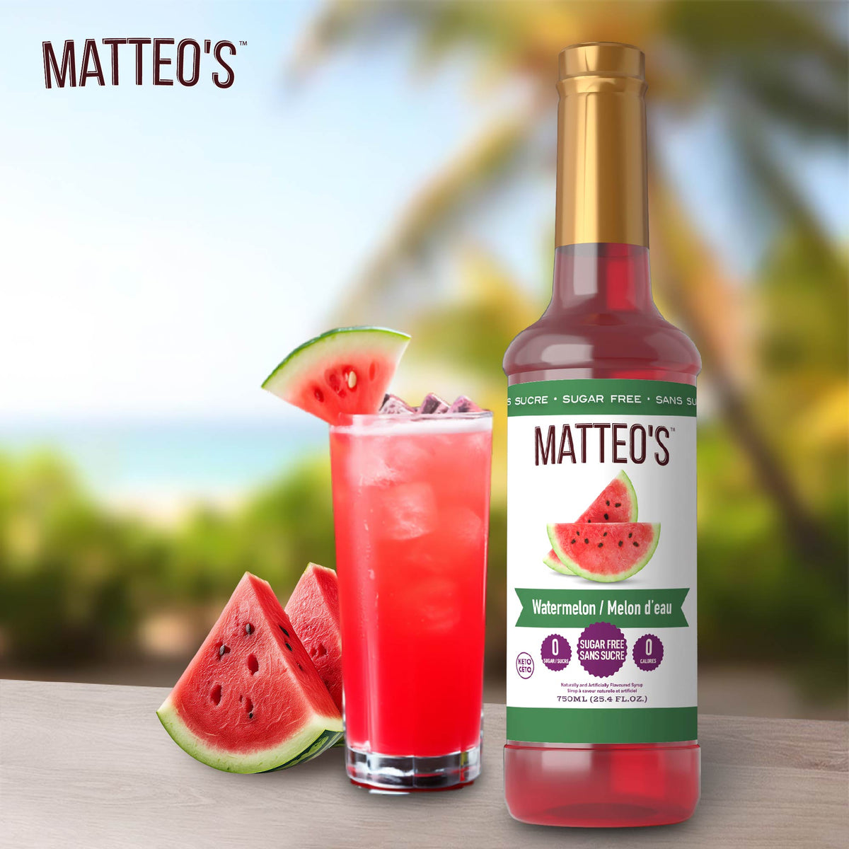 Sugar Free Mix - Watermelon(1 case/6 bottles)