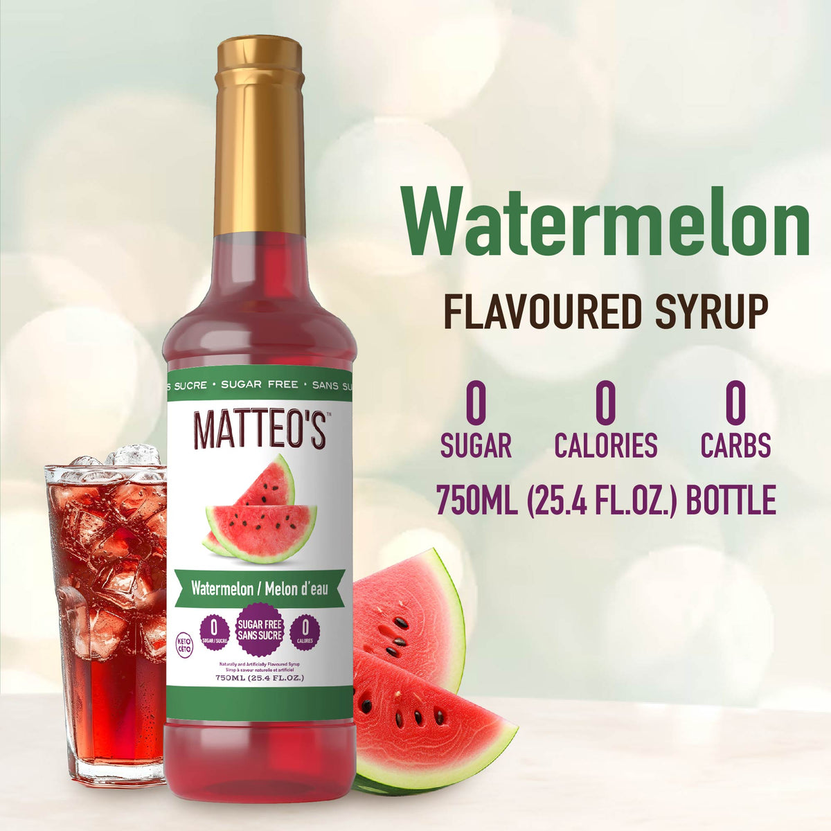 Sugar Free Mix - Watermelon(1 case/6 bottles)