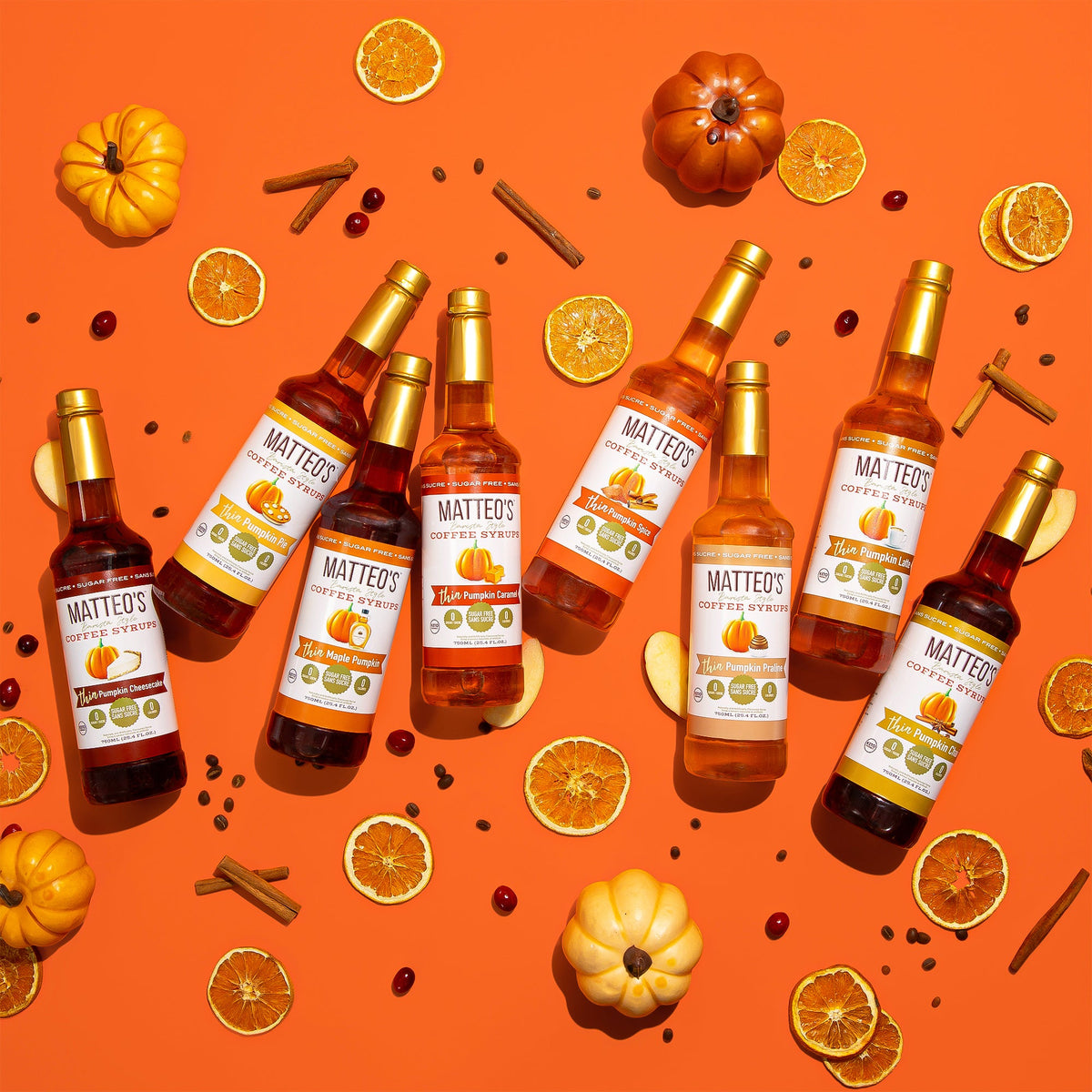 Sugar Free Coffee Syrup, Pumpkin Praline, (1 case/6 bottles)