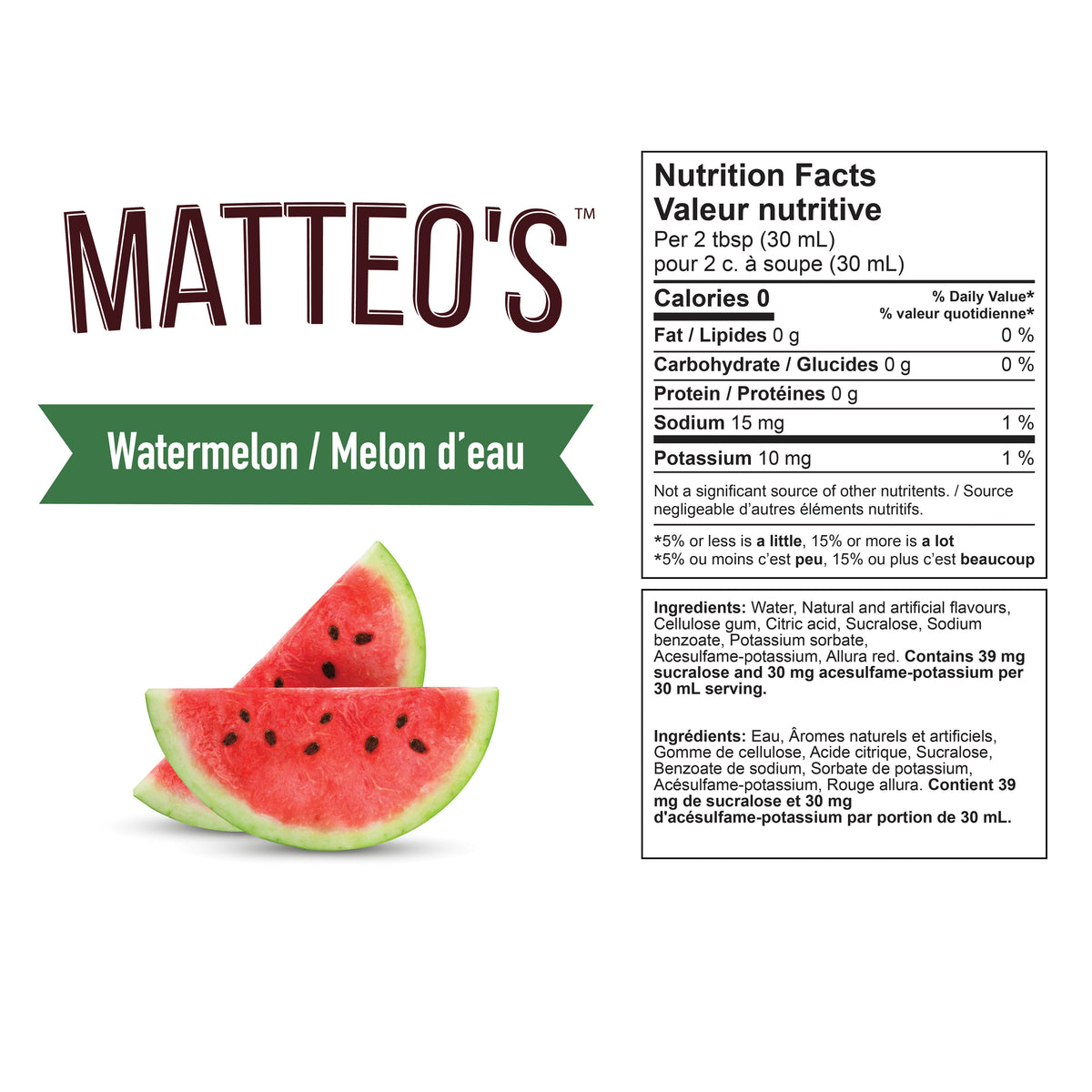 Sugar Free Mix - Watermelon(1 case/6 bottles)