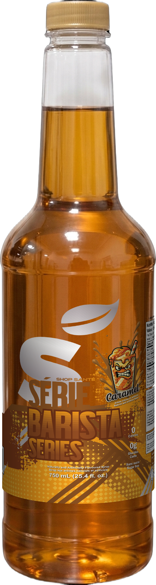 Sirop de café sans sucre - Caramel (1 caisse/6 bouteilles)