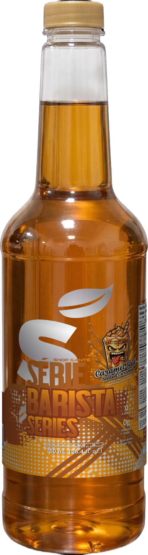 Sirop de café sans sucre - Caramel au beurre salé (1 caisse/6 bouteilles)