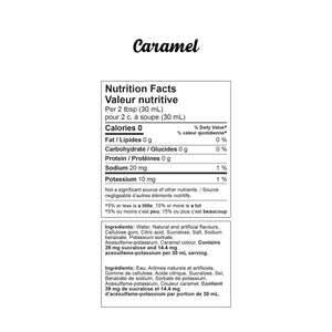 Sugar Free Coffee Syrup - Caramel (1 case/6 bottles)