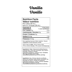 Sugar Free Coffee Syrup - Vanilla (1 case/6 bottles)