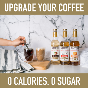Matteo's Sugar Free Coffee Syrup, Maple Bourbon (1 case/6 bottles)