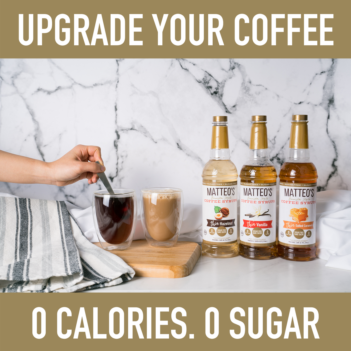 Matteo's Sugar Free Coffee Syrup, Chocolate Caramel (1 case/6 bottles)