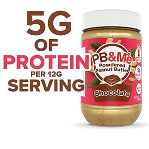 PB&Me - Powdered Peanut Butter (1 case/6 Jars) - Chocolate (1LB)
