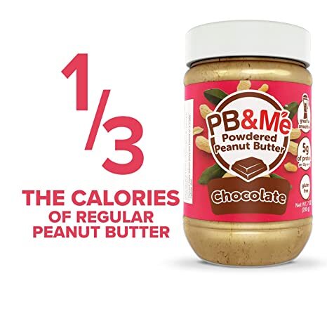 PB&Me - Powdered Peanut Butter (1 case/6 Jars) - Chocolate (1LB)