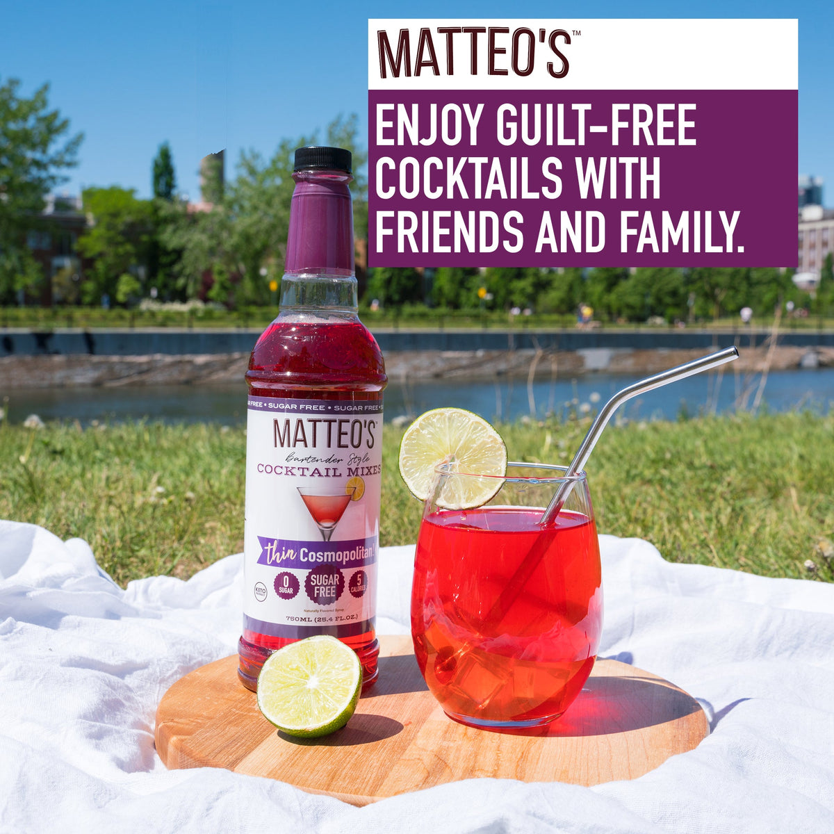 Matteo's Sugar Free Cocktail Mixes - Appletini (1 case/6 bottles)