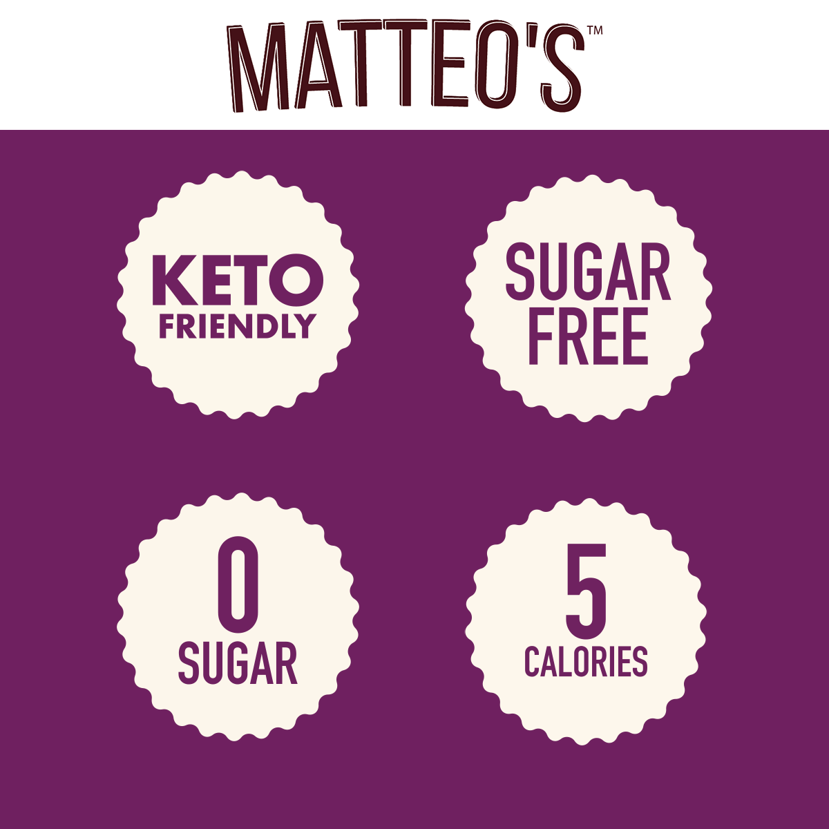 Matteo's Sugar Free Cocktail Mixes - Cosmopolitan (1 case/6 bottles)