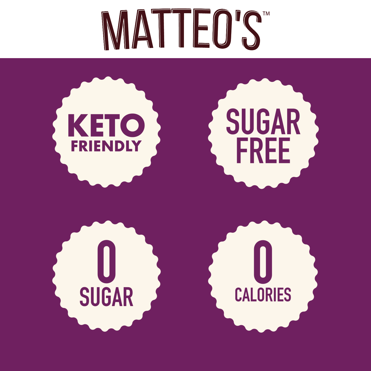 Matteo's Sugar Free Cocktail Mixes - Pina Colada (1 case/6 bottles)